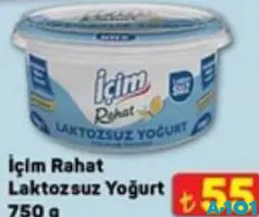 İÇİM RAHAT LAKTOZSUZ YOĞURT 750 G